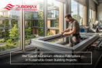 Aluminium Window Fabricators installing energy-efficient aluminium windows in a sustainable green building project